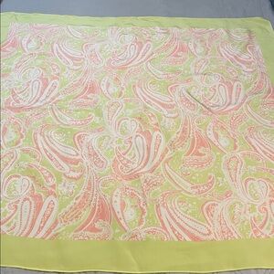Peck & Peck Pastel Silk Paisley Scarf